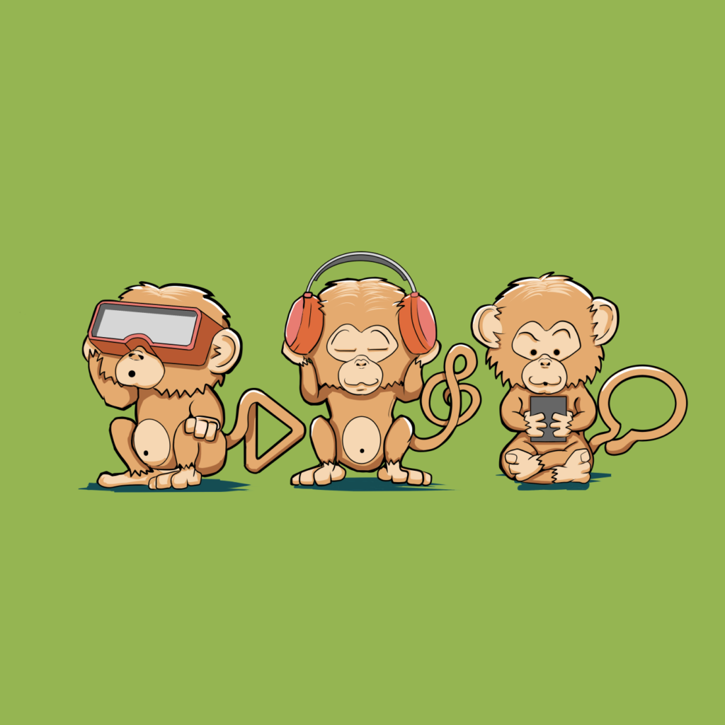 Three Modern Monkeys