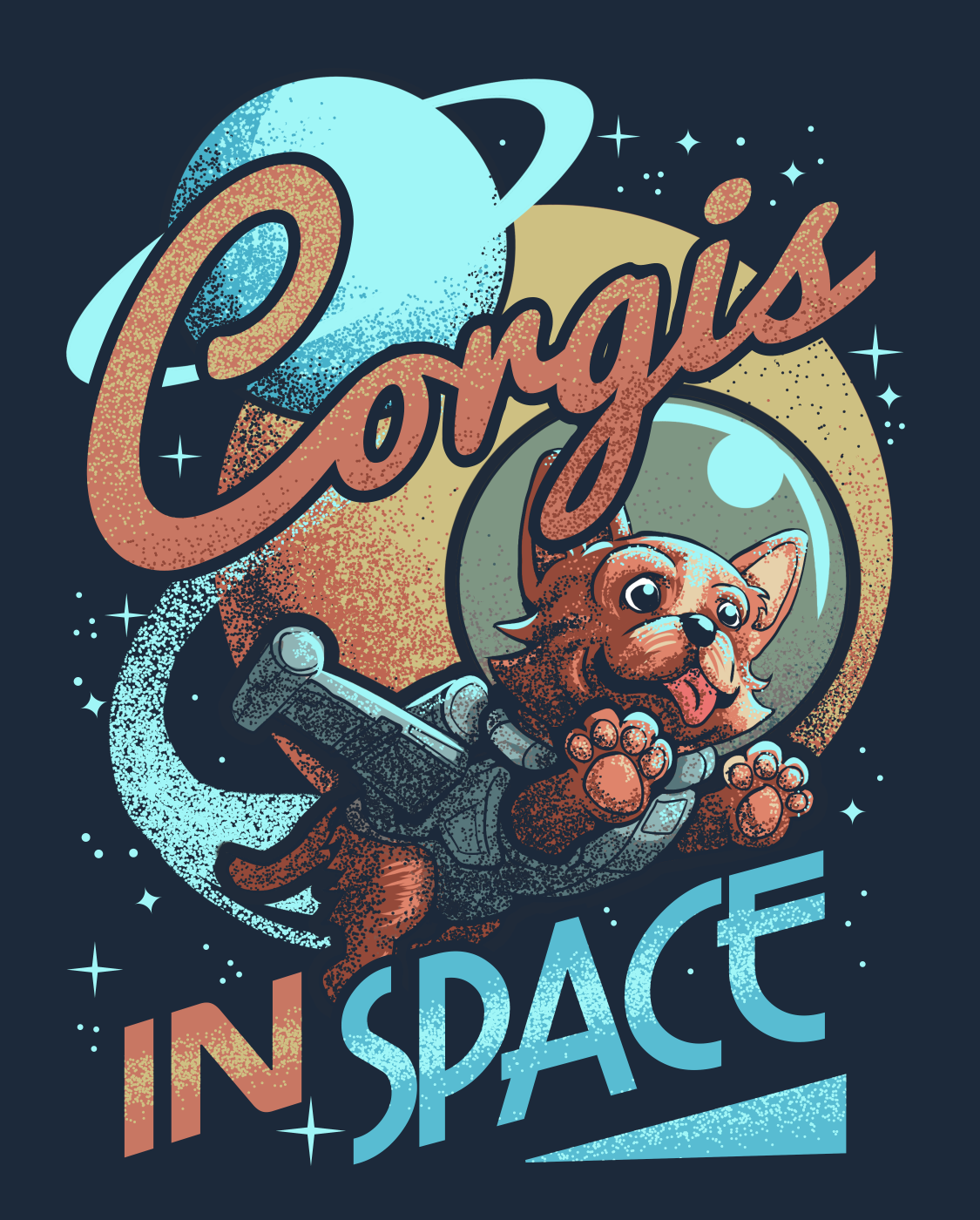 Corgis in Space